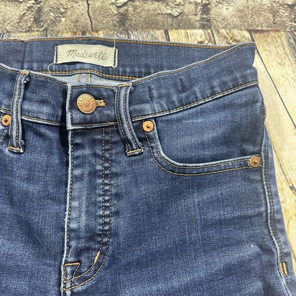 Madewell Jeans Women's 25 Blue 9” High Rise‎ Skinny Stretch Denim Pants - Picture 3 of 14